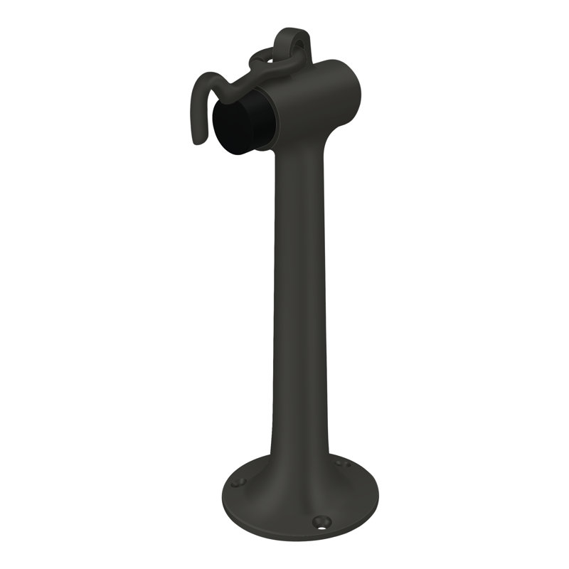 Deltana DSF830U19 Floor Mount, 8" Bumper w/ Hook in Paint Black, Matte Black, 58" H x 58" W x 58" D