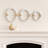 Oval Ring Wall Sculpture for Home Decor - Modern Wall Decor Hanging Perfect for Hallways or Entryways - Decorative Wall Art for Kitchen Decor or Artistic Wall Accent in Any Room - Set of 3, 14", White