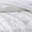 Ensemble d'édredon à volants en microfibre 5 pièces blanc