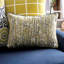 Canapé de 91,4 po de largeur, bleu marine / jaune
