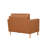 Garren 39.8" Square Arm Tufted Faux Leather Club Chair
