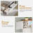 Farmhouse Full Storage Bed Frame with Bookcase Headboard, LED Lights, Charging Station & 4 Drawers, Wood Platform Bed, White-411781280-413799467