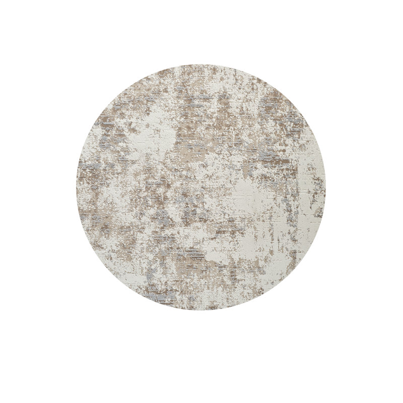 Harbard Machine Woven High-Low Area Rug, Round 5'