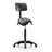 Backed Adjustable Height Ergonomic Industrial Stool with Wheels