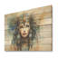 Pharaon doré et bleu égyptien, beauté V - Égypte sur bois-1097657401