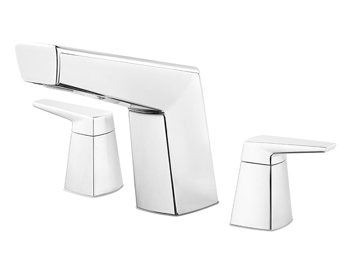Arkitek Double Handle Deck Mounted, Polished Chrome