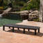 Chaise simple simple avec dossier réglable, chaise longue de patio moderne