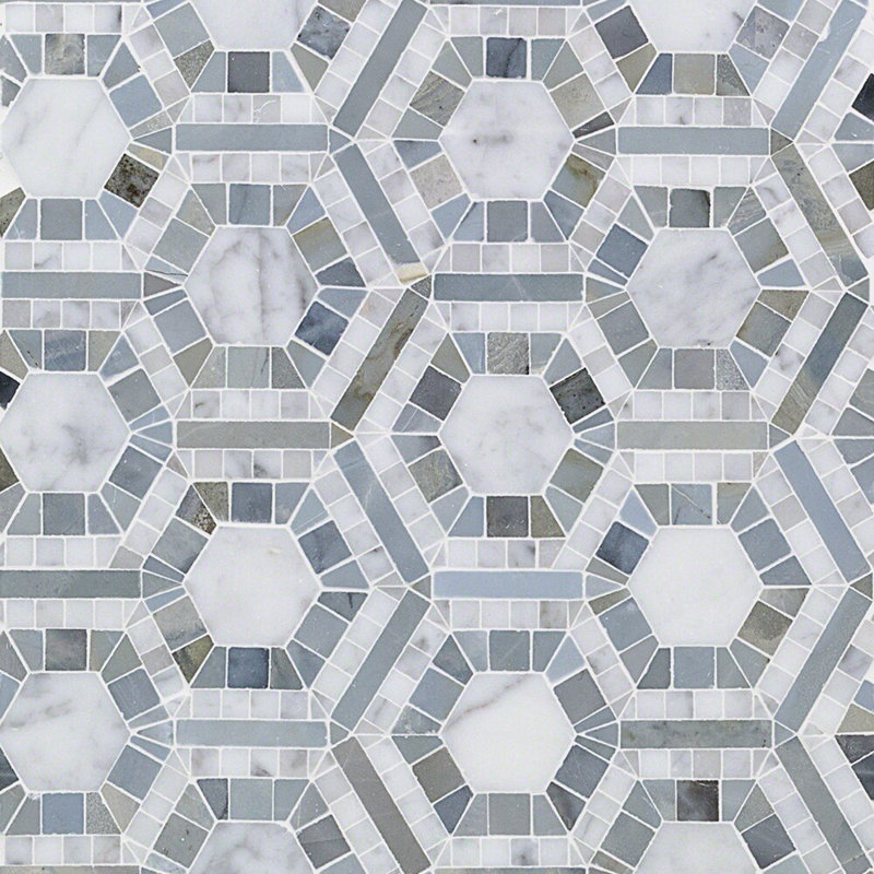 Kosmos Marble Random Mosaic Wall & Floor Tile