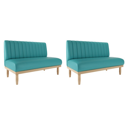 Banc rembourré en similicuir Modern Simple Cafe