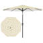 Parasol de table d'extérieur avec manivelle et fonction d'inclinaison pour le jardin au bord de la piscine-1797166047