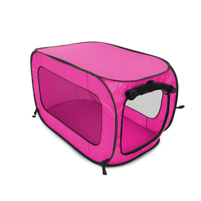 Support pour animaux Pop-up Kennel, Fuchsia, H 25 po x l 19,5 po x P 32,5 po