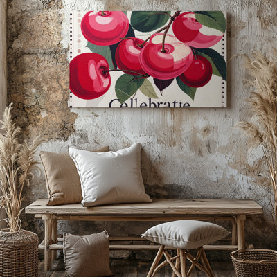 Art mural sur toile, "Celebrate cherry"