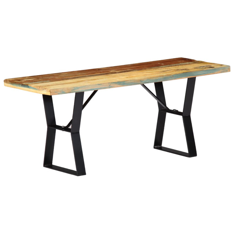 Banc de rangement en bois Solid
