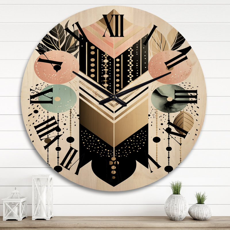 Horloge murale Boho Chic, Très grand