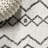 Williar Tribal Bohemian Ivory/Black Indoor/Outdoor Rug-2120501253