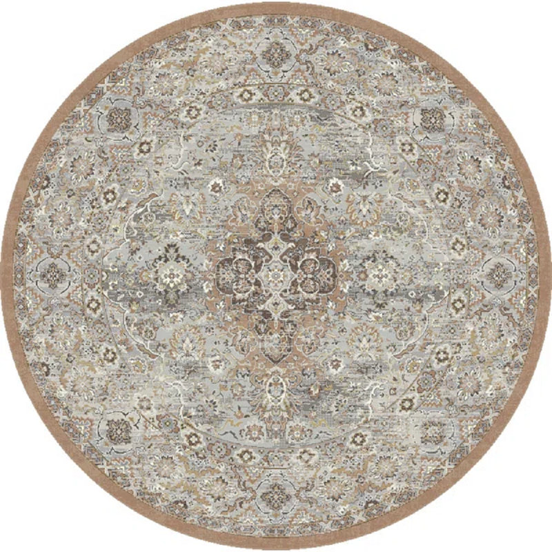 JARDIN ANTIQUE 57275-9285 BEIGE / MULTI, Rond 5 pi 3 po