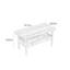 Table basse rectangulaire simple en bois massif-105885318