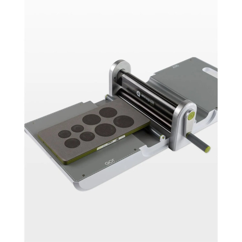 AccuQuilt GO! Matrice de découpe circulaire en forme de cercle avec formes circulaires de 1,5 po, 1,75 po, 2,25 po et 2,5 po