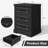 3-Drawers Nightstand,17.7" W Solid Wood Nightstand With Charging Station-586875861-588922942