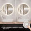 Miroir de salle de bain rond Naliyah-1418264212