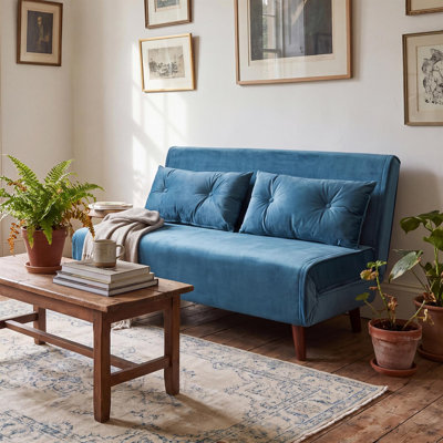 2 Seater Velvet Sofa Bed