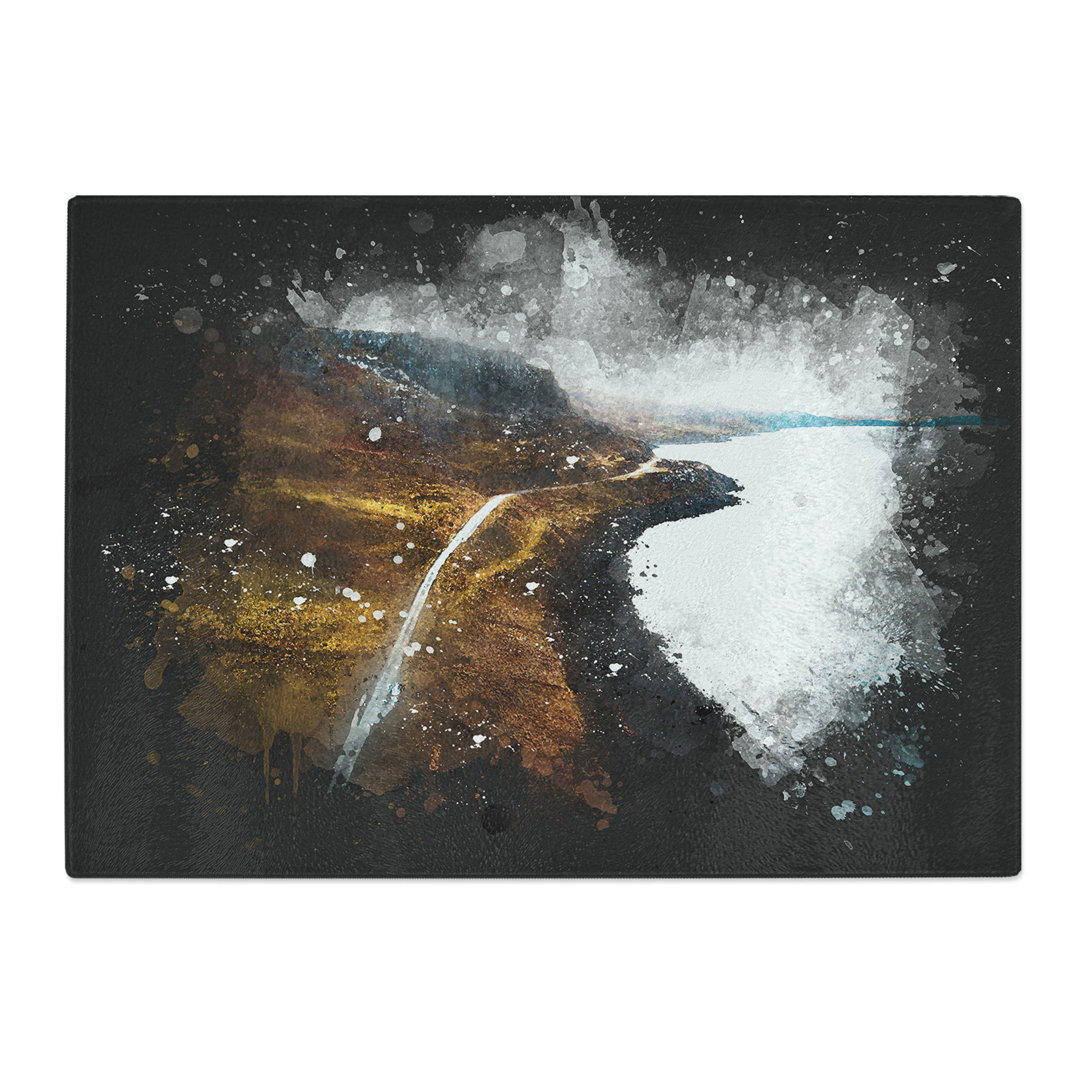 Tempered Glass Coast of Isle of Skye in Scotland Chopping Board