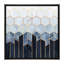 « doux blue hexagones » par elisabeth fredriksson-print-49715570-49715572
