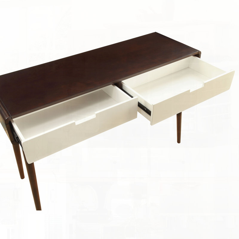 Sofa Table with Two Drawers Featuring Smooth Metal Side Glides