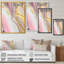 Rose et marbre doré abstrait III - art mural abstrait en marbre-1486942736-1486942737
