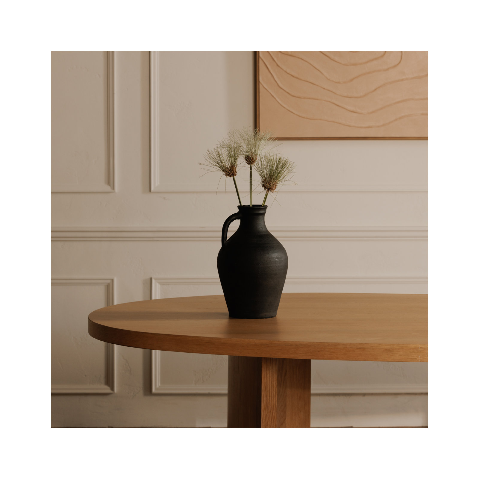 Lyra Vase Black Terracotta