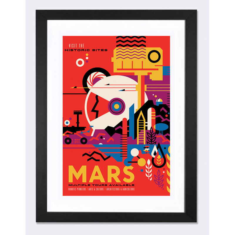 « visions of the future series mars »-impression sur papier, H 60 po x l 40po x P 1,5 po