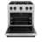 ZLINE Autograph Edition 30 in. 4.2 cu. ft. Classic Dual Fuel Range with 4 Burner Gas Cooktop and Electric Convection Oven in Satin Stainless Steel with Accents-105283542