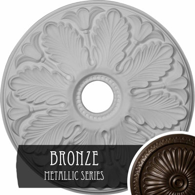 Médaillon de plafond 24 po x 24 po x 3 po x P 1 po (pour baldaquins jusqu'à 4 5/8 po)