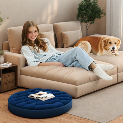 Pet-friendly Modular Sofas, Corduroy Fabric, Modern Style For Living Rooms