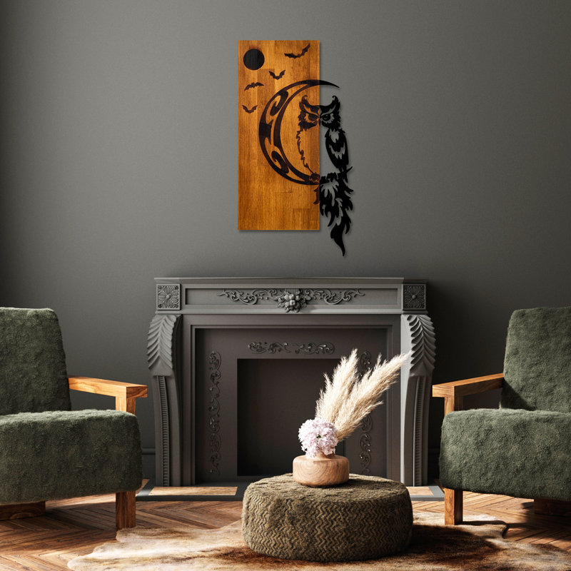 Accessoire mural décoratif en bois