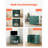 Cat Litter Box Enclosure Furniture 31.5in Indoor Hidden Litter Box Cabinet