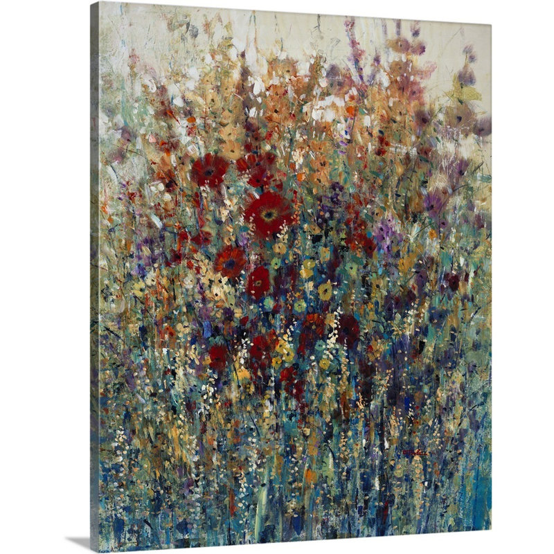 «Petals of Perception», peinture sur toile, Toile tendue, H 14 po x l 11 po x p 1,25 po