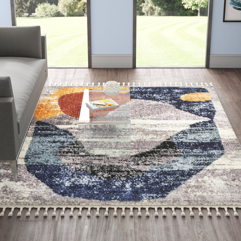 Gulizar Abstract Indoor Rug, Rectangle 7'10" x 11'6"