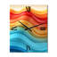 Futures vagues abstraites au pastel rétro I - formes abstraites très grandes horloges murales-99638982