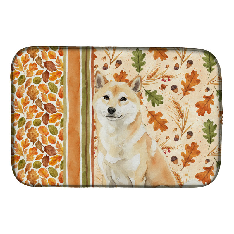 Tapis de séchage crème Shiba Inu Heirloom