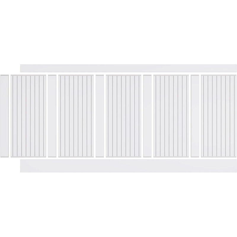 Ensemble de lambris en PVC, H 44 po x l 94,5 po x P 0,625 po