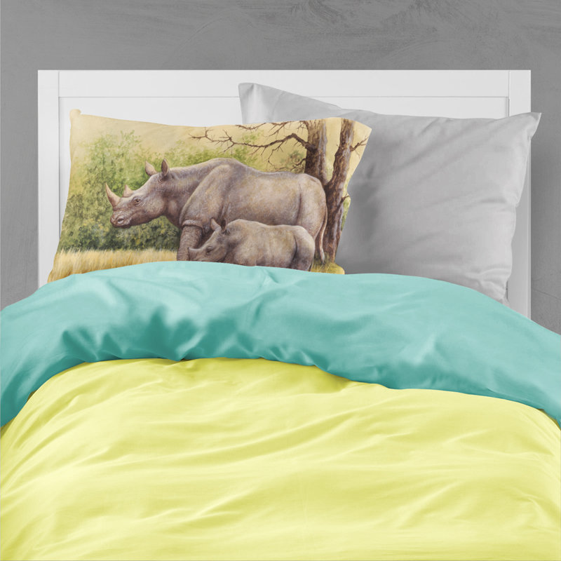 Taie d’oreiller rhinoceros