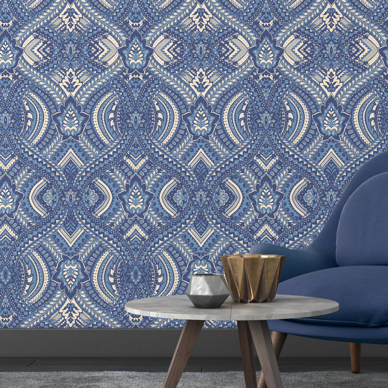 10m x 50cm Matte Wallpaper Roll, Navy Blue