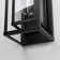 Polikron Classic Outdoor Wall Sconce 1 Light with Dusk to Dawn in Matte Black Rectangular