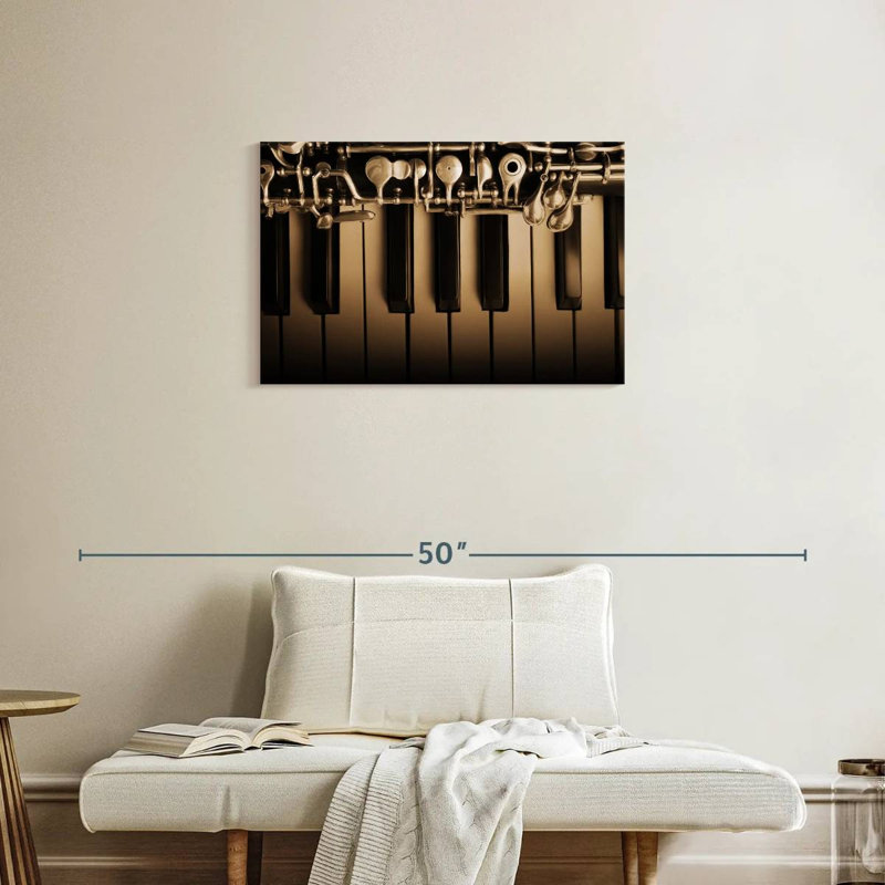 Abarca hautbois et piano, H 20 po x l 30 po