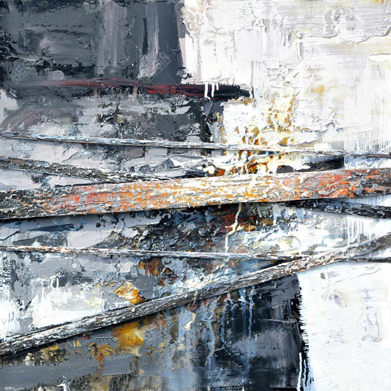 «Texturized Paint Splashing Stripes»