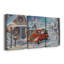 Santa's Tree Farm - Toile tendue avec châssis de qualité supérieure - Prêt à être accroché-532995419