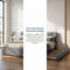 Lit plateforme tapissier pleine grandeur avec lit gigogne simple Teddy - gris, élégant et fonctionnel-2033818716