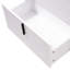 Meuble-lavabo de 30 po avec lavabo en céramique, conception cannelée pour la sophistication, système de tiroir à fermeture en douceur, tiroirs à extension, poignée de doigt de 5,8 po, pied de 8,27 po, blanc, glissières encastrées et encastrées idéales-346895789