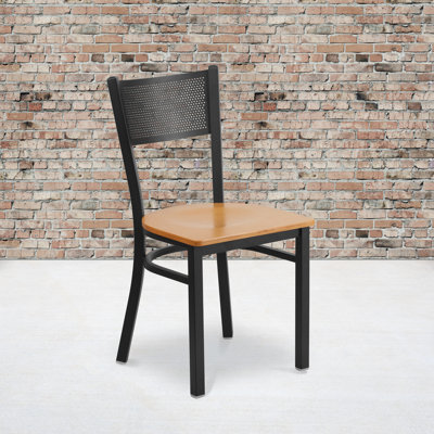 Victoria Grid Back Metal Restaurant Chair